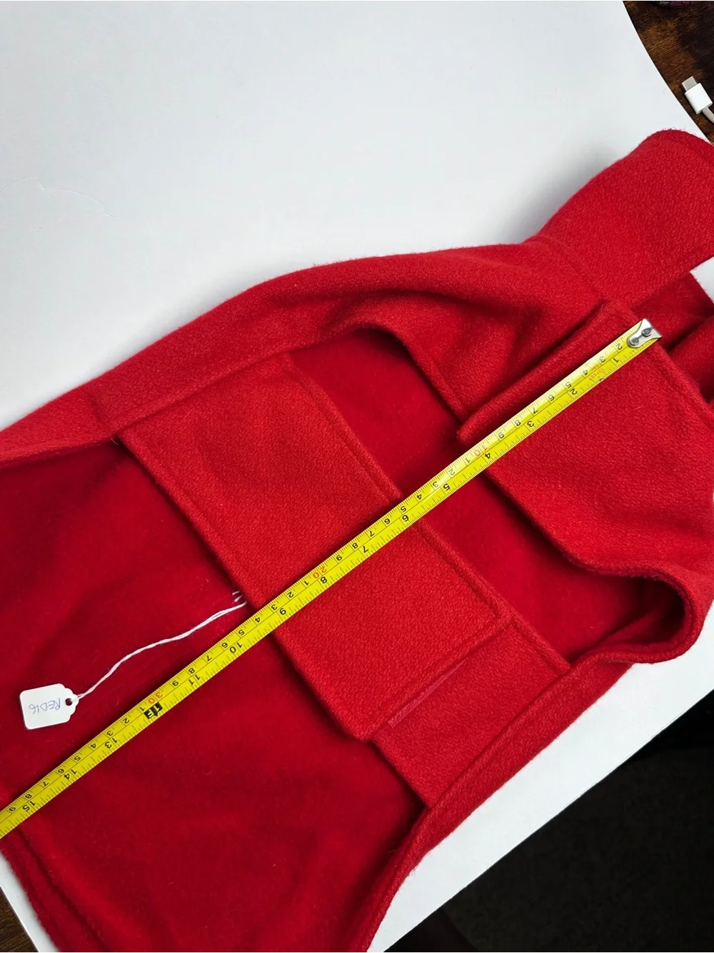 Pets Fashion by Cathy Dog Coat Size 16 Red Military Peacoat NWT Gold Buttons